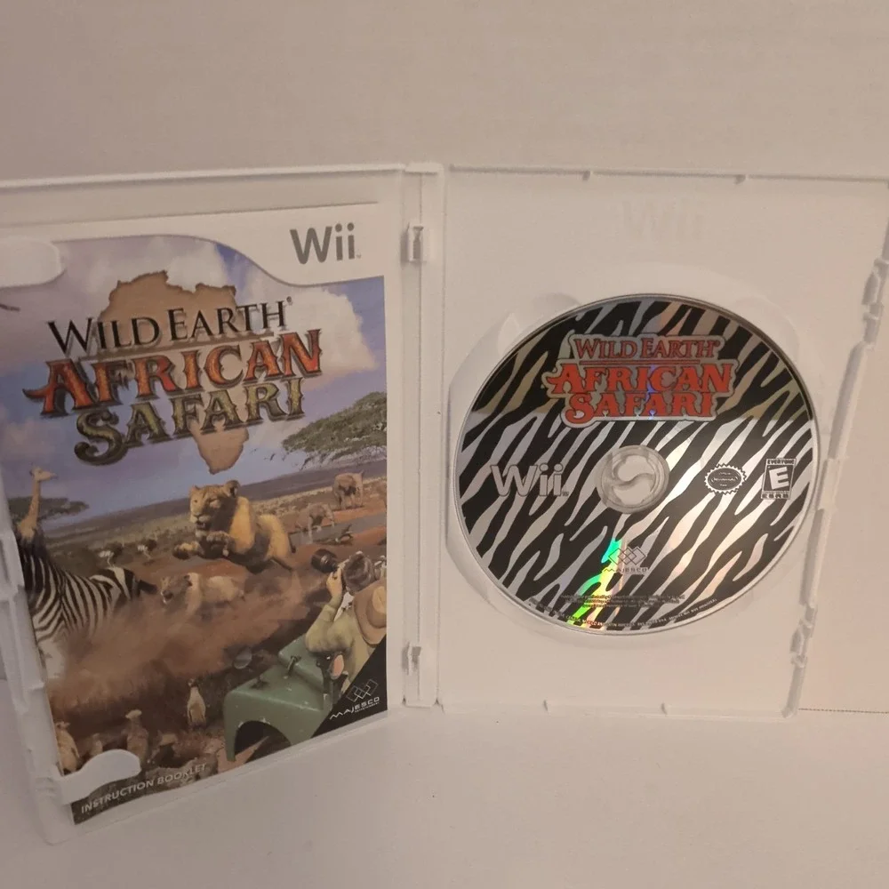 Wild Earth African Safari Nintendo Wii Game CIB Majesco RVL-P-RWDE